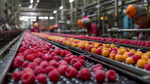 row foods conveyor belt close up food drink production 951586 88126